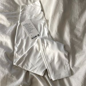 Lululemon Align 25” White Size 4 BNWT